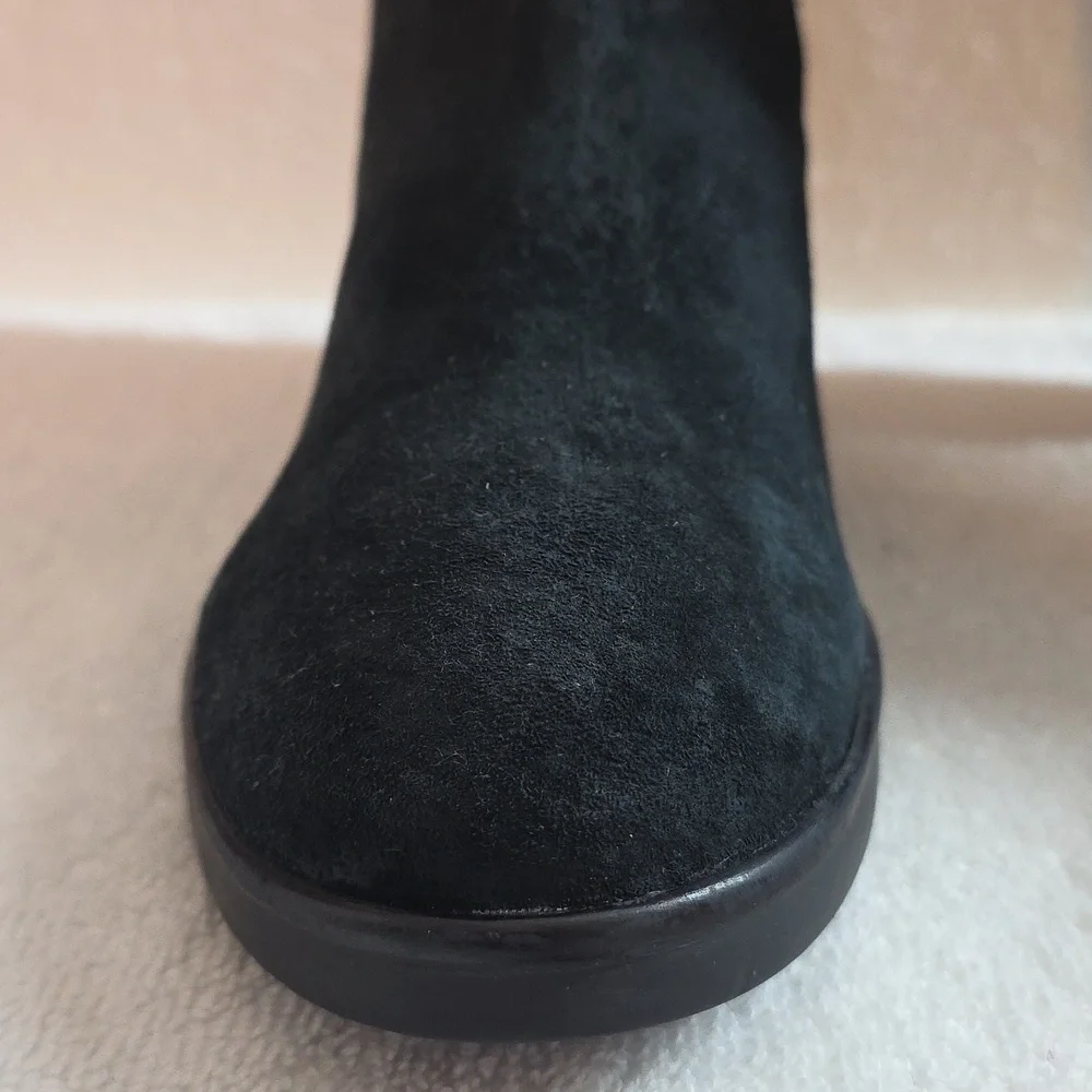 Hush Puppies Saun Olivya Suede Knee High Tall Boots Womens Size 11W